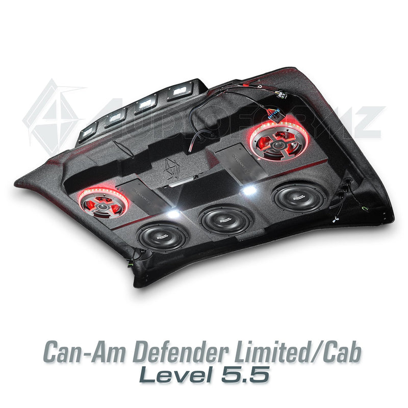 2026+ Can-Am Defender HD11 Limited/Cab Stereo Tops (2-Door)