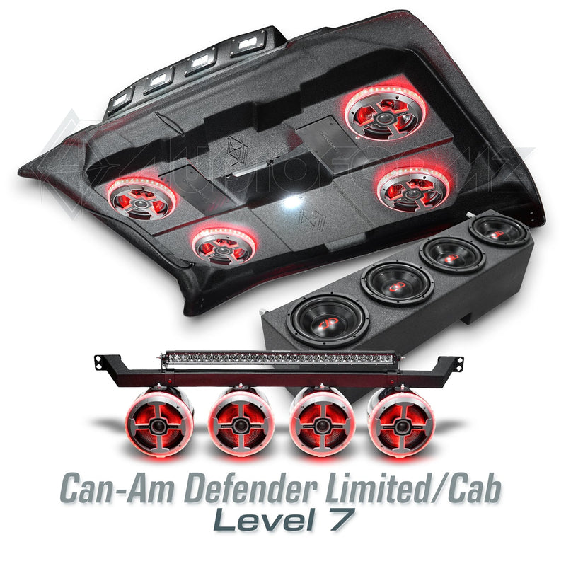2026+ Can-Am Defender HD11 Limited/Cab Stereo Tops (2-Door)
