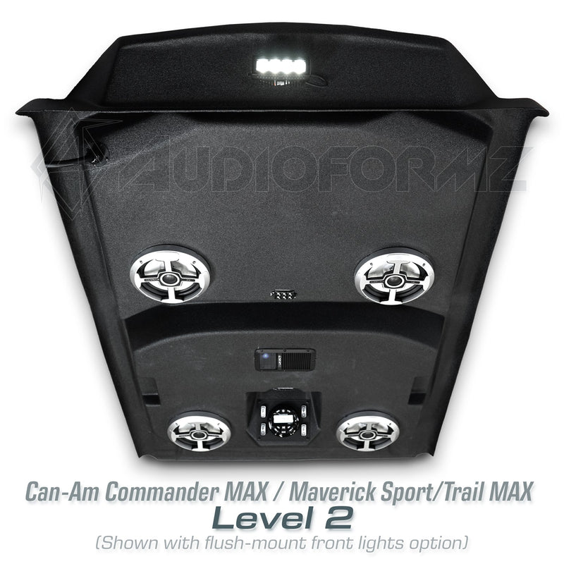 2021+ Can-Am Commander MAX / 2019+ Maverick Sport MAX Stereo Tops (4-Seat)