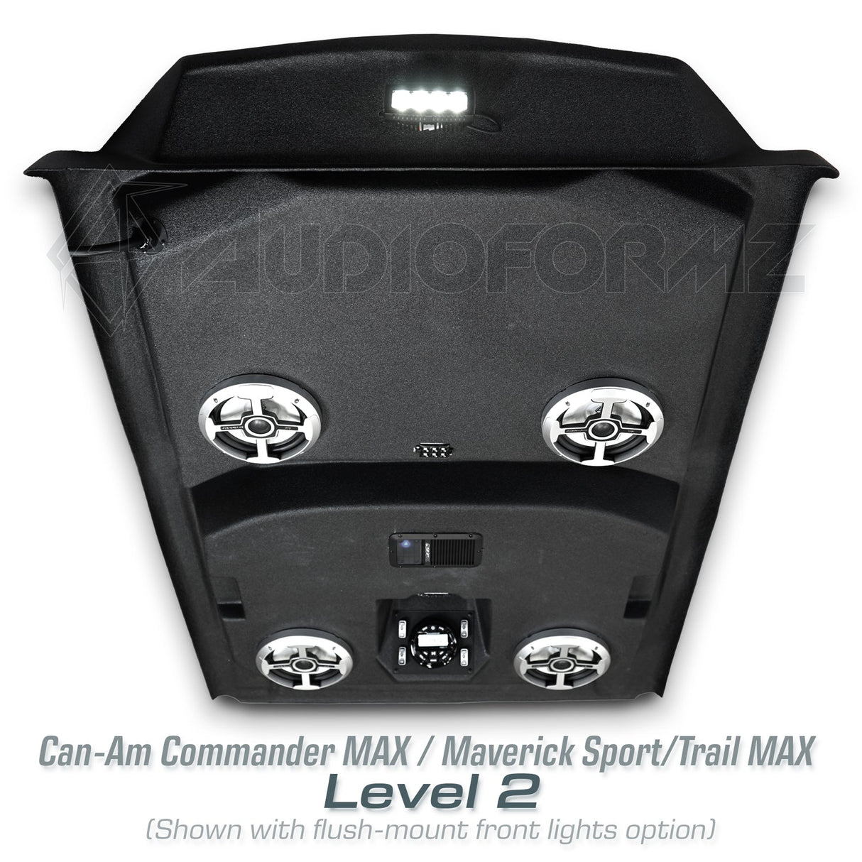2021+ Can-Am Commander MAX / 2019+ Maverick Sport MAX Stereo Tops (4-Seat) Can-Am