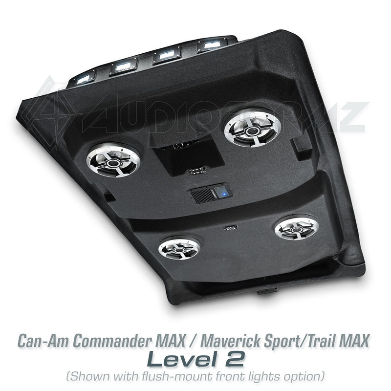 2021+ Can-Am Commander MAX / 2019+ Maverick Sport MAX Stereo Tops (4-Seat)