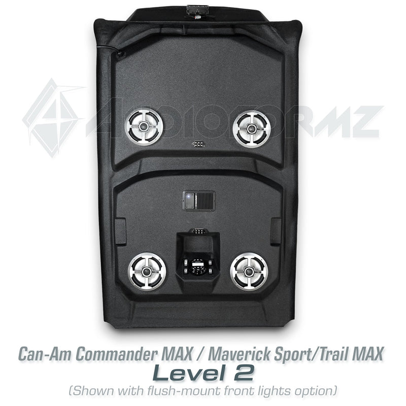 2021+ Can-Am Commander MAX / 2019+ Maverick Sport MAX Stereo Tops (4-Seat)
