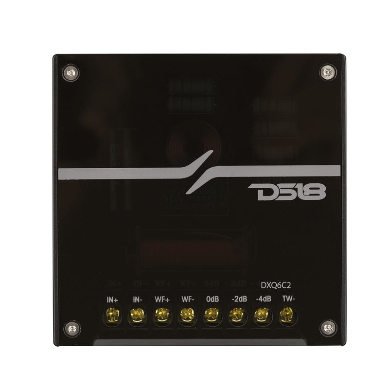 DXQ 6.5" 2-Way Component Speaker Set with Yellow Straw + Composite Foam Cone | 150W RMS 4-Ohm