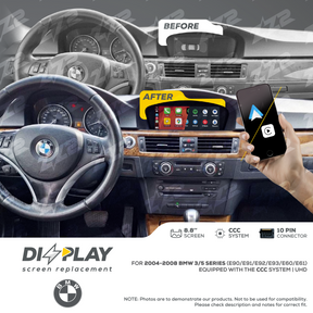 8.8" DIZZPLAY for BMW 3/5 series (E90/E91/E92/E93/E60/E61) 2004-2008 equipped with the CCC* system - UHD ZZ2