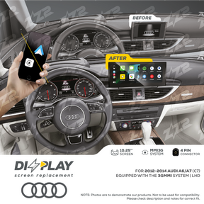 10.25" DIZZPLAY for AUDI A6/A7 (C7) 2012-2014 equipped with the 3G MMI - LHD ZZ2