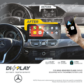 10.25" DIZZPLAY for MB E Class (W212) 2016 equipped with the NTG5 - LHD. ZZ2