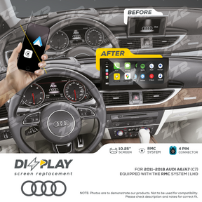 10.25" DIZZPLAY for AUDI A6/A7 (C7) 2012-2014 equipped with the RMC - LHD ZZ2