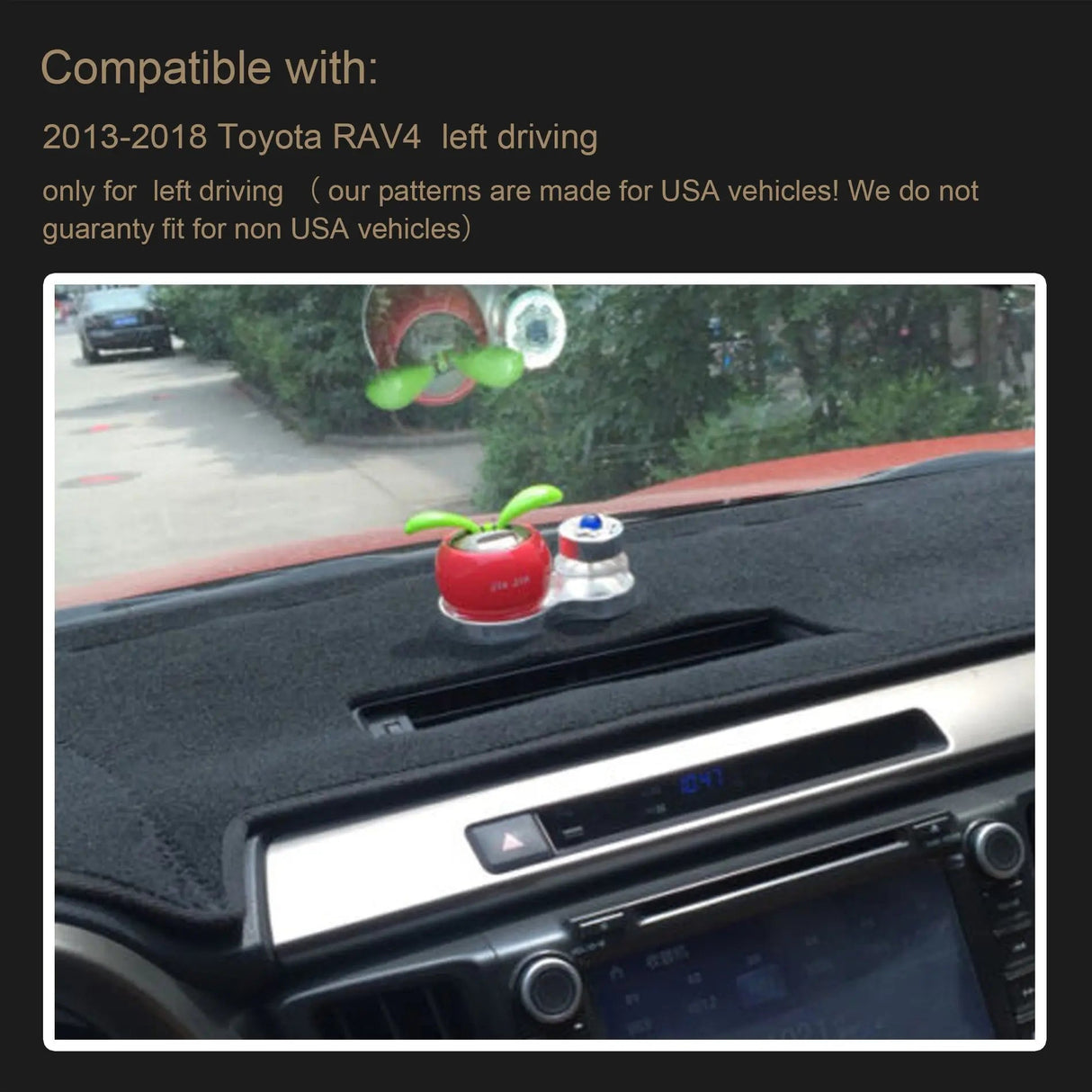 Dash Cover Mat for 2013-2018 Toyota RAV4 Flashark