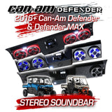 2016+ Can-Am Defender & Defender MAX Stereo Soundbar (HD7-HD10) Can-Am