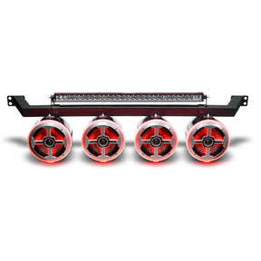 Defender Tower Bar With 8in EVOPRO2 Tower Speakers and Light Bar (Installed) Add-On