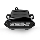 American Made Sport R1 Billet Aluminum Rear Drum to Disc Brake Conversion Kit W/Rotors. Black A111-20BK
