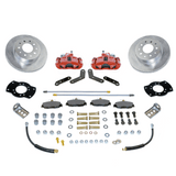New Direct Fit Rear Drum to Disc Brake Conversion Kit W/Rotors. Red A125-1R
