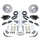 New Direct Fit Rear Drum to Disc Brake Conversion Kit W/Rotors. Black A125-3BK
