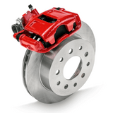 New Direct Fit Rear Drum to Disc Brake Conversion Kit W/Rotors. Red A155R