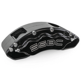 American Made V6-Barbarian 6 Piston Direct Fit Aluminum Billet Front Caliper Upgrade Kit. Black A193-2BK