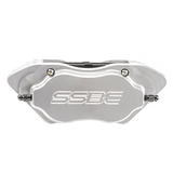American Made Comp S 4-Piston Billet Aluminum Front Drum to Disc Brake Conversion Kit W/Rotors. Clear W120-23