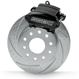 American Made Sport R1 Billet Aluminum Rear Drum to Disc Brake Conversion Kit W/Rotors. Black A111-20BK