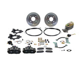 New Direct Fit Rear Drum to Disc Brake Conversion Kit W/Rotors (4 Lug). Black A112-1BK