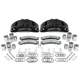 American Made 4 Wheel B8-Barbarian 8 Piston Direct Fit Billet Aluminum Big Brake Bundle. Black A404-30A31BLK-BBB