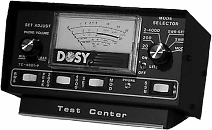 Dosy CB Ham Radio SWR Watt Meter TC-4001P Test Center DOSY