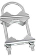 Double Antenna Mast Clamp V-Jaw Bracket U Bolts Pipe Mounting Hardware TekShack