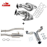 Exhaust Header/Catback/Downpipe Exhaust All-In-One Kit for 2003-2006 Nissan 350Z 3.5L 2005, 2007 Infiniti G35