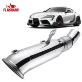 Flashark Catless Downpipe Exhaust Direct Fit Upgrade for 2020-2024 Toyota A90 Supra (B58 Engine)