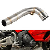 Downpipe Exhaust Mid Pipe for 2007-2020 Honda Motorcycle CBR600RR Eliminator Race