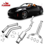 Downpipe Exhaust/Test Pipes for 2003-2007 Nissan 350z With Gaskets And Bolts Flashark
