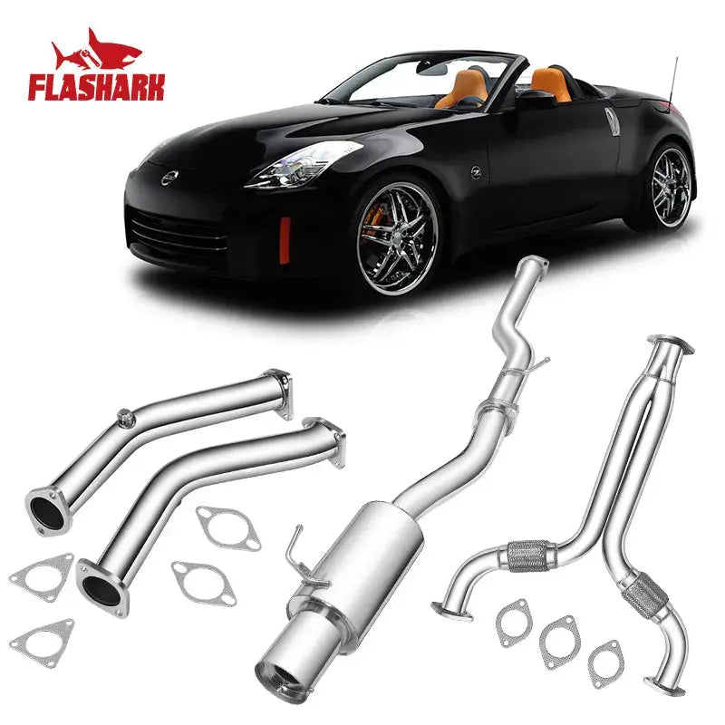 Downpipe Exhaust/Test Pipes Infiniti G35 With Gaskets And Bolts Flashark