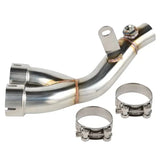 Downpipe Exhaust Y Middle Pipe Exhaust for 2006-2019 Yamaha YZF-R6 R600