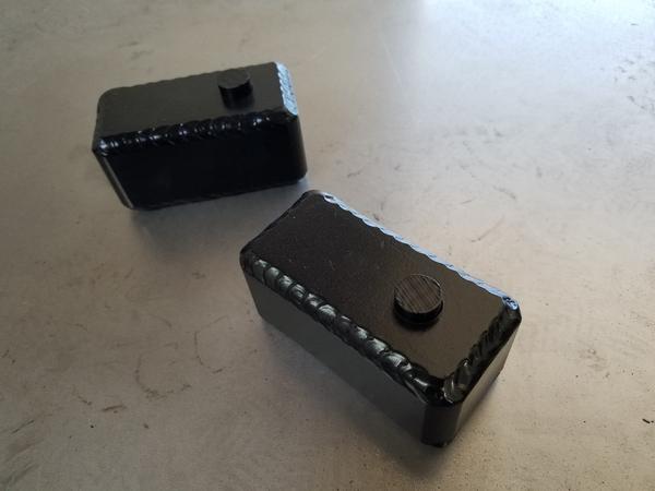 2" Drop Blocks 2014-2018 Silverado, Gmc, Custom Blocks, Center Rear end