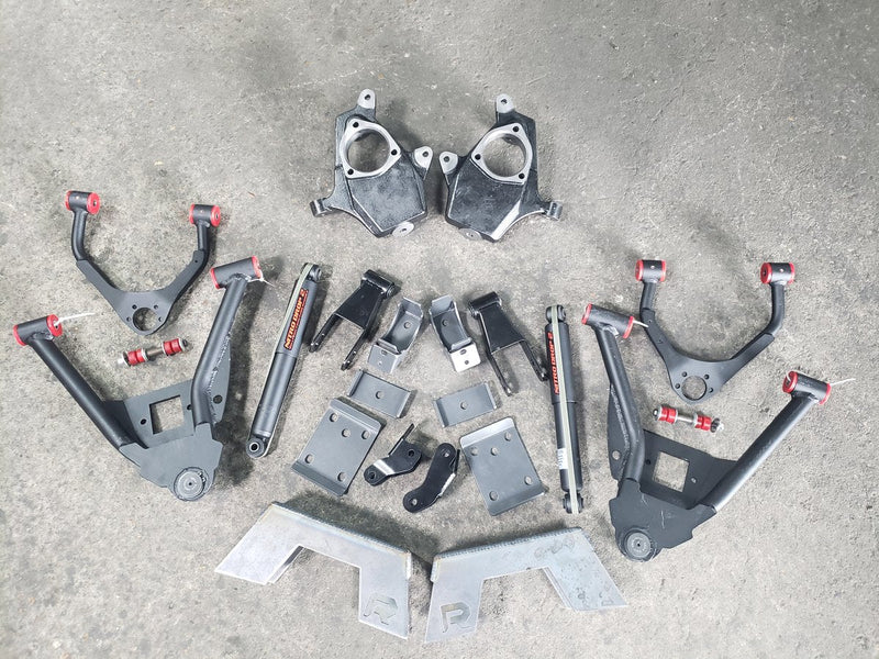 2007-2013 Silverado Sierra 6/9, 6/10 Drop Kit Fits All Cabs