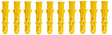 Micro Hole Masonry Anchor -  .24" Pilot Hole (10 Pack) TekShack