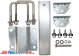 Dual Support Adjustable Bunk Bracket System - Complete Kit, All Stainless-Steel Hardware