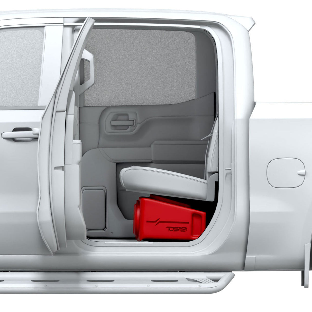 Loaded 4 x 8" Subwoofer Enclosure for Chevy/GMC Crew Cabs (2007-2026) and Ford F-150/Super Duty Crew Cabs (2009-2026) DS18