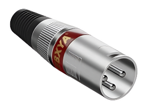 EBXYA XLR, 3 Pins Male Microphone Audio Cable Connector 1 Pack RED TekShack