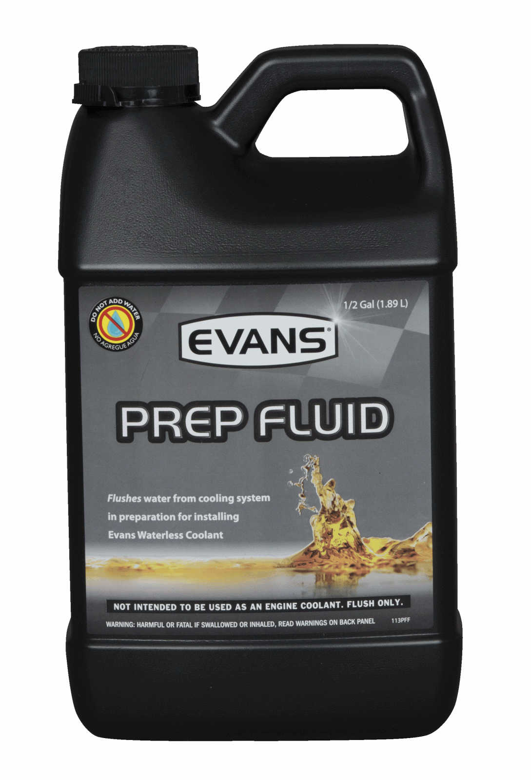 Waterless Prep Fluid Half Gallon Evans Cooling.