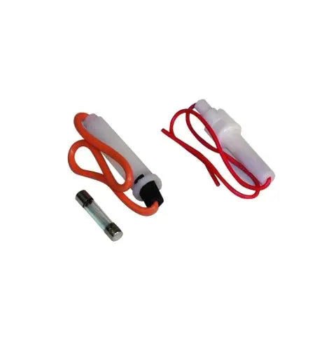 08120 Heavy Duty AGC & MDL Panel Mount Fuse Holder, 12 AWG, 20A, White Jandorf