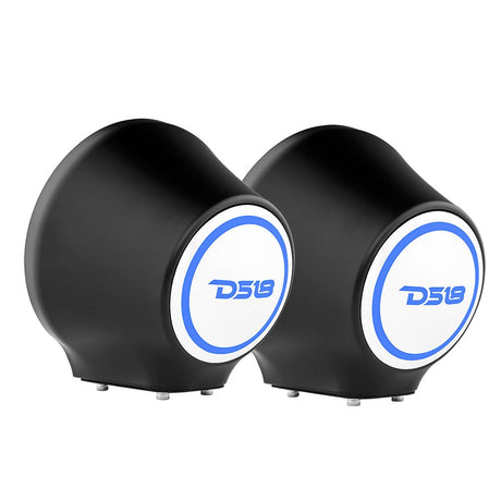 6.5” Universal Flat Mount Kick Panel Speaker Pod – Jet Skis, Jeeps, Motorcycles – RGB LED Lights