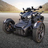 6.5" Loaded Flat Mount Speaker Pods with Amplifier, Installation Kit and Digital LED Lights, Package for Can-Am Spyder & Ryker