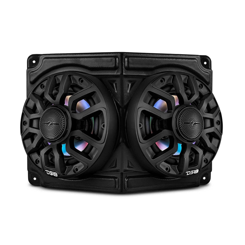 Universal Overhead Flat Mount Pod For Two 6.5” Speakers - Great for ATVs, UTVs, Golf Carts, Boats and more