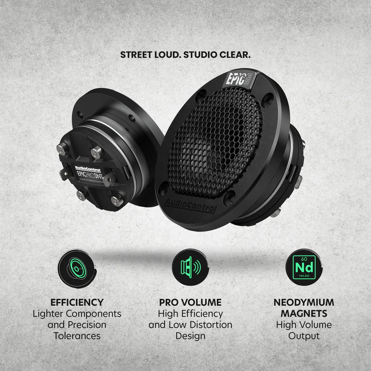 AudioControl EPICPRO3NT 3" 140W RMS Neodymium Tweeters (Pair) AudioControl