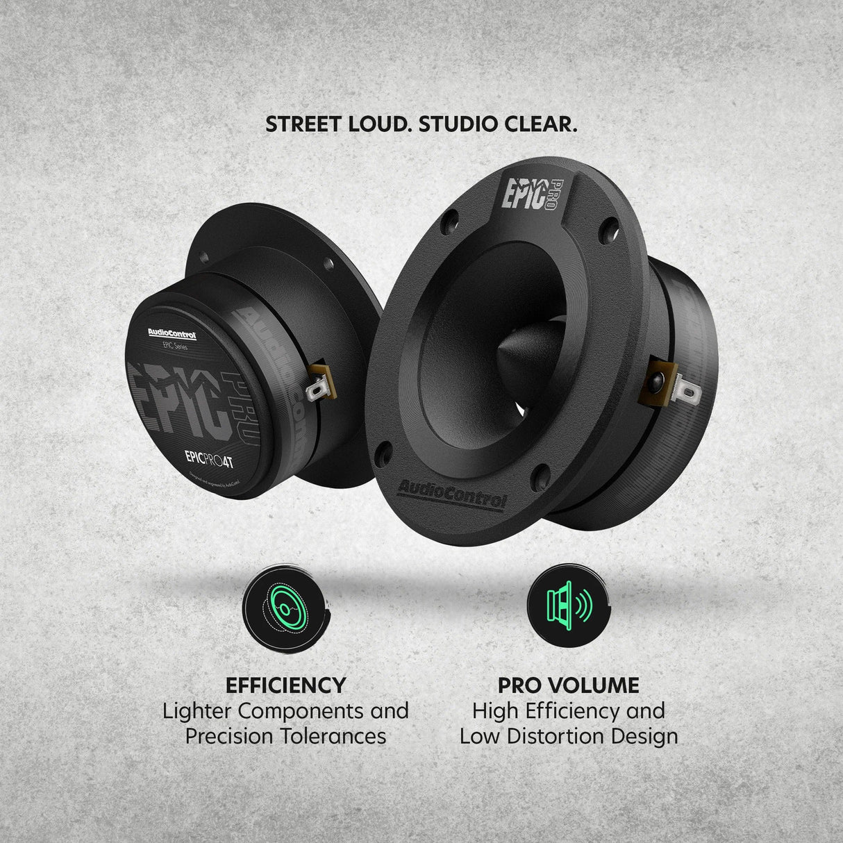 AudioControl EPICPRO4T 4" 80W RMS Bullet Tweeters (Pair) AudioControl