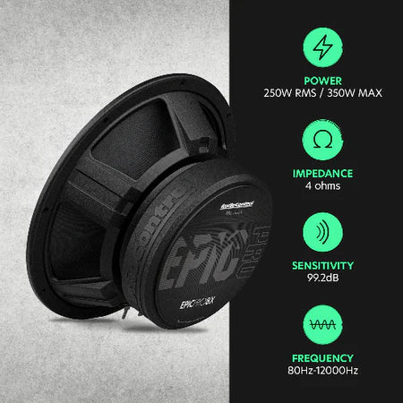 AudioControl EPICPRO8X 8" Midrange Speakers (Pair) AudioControl
