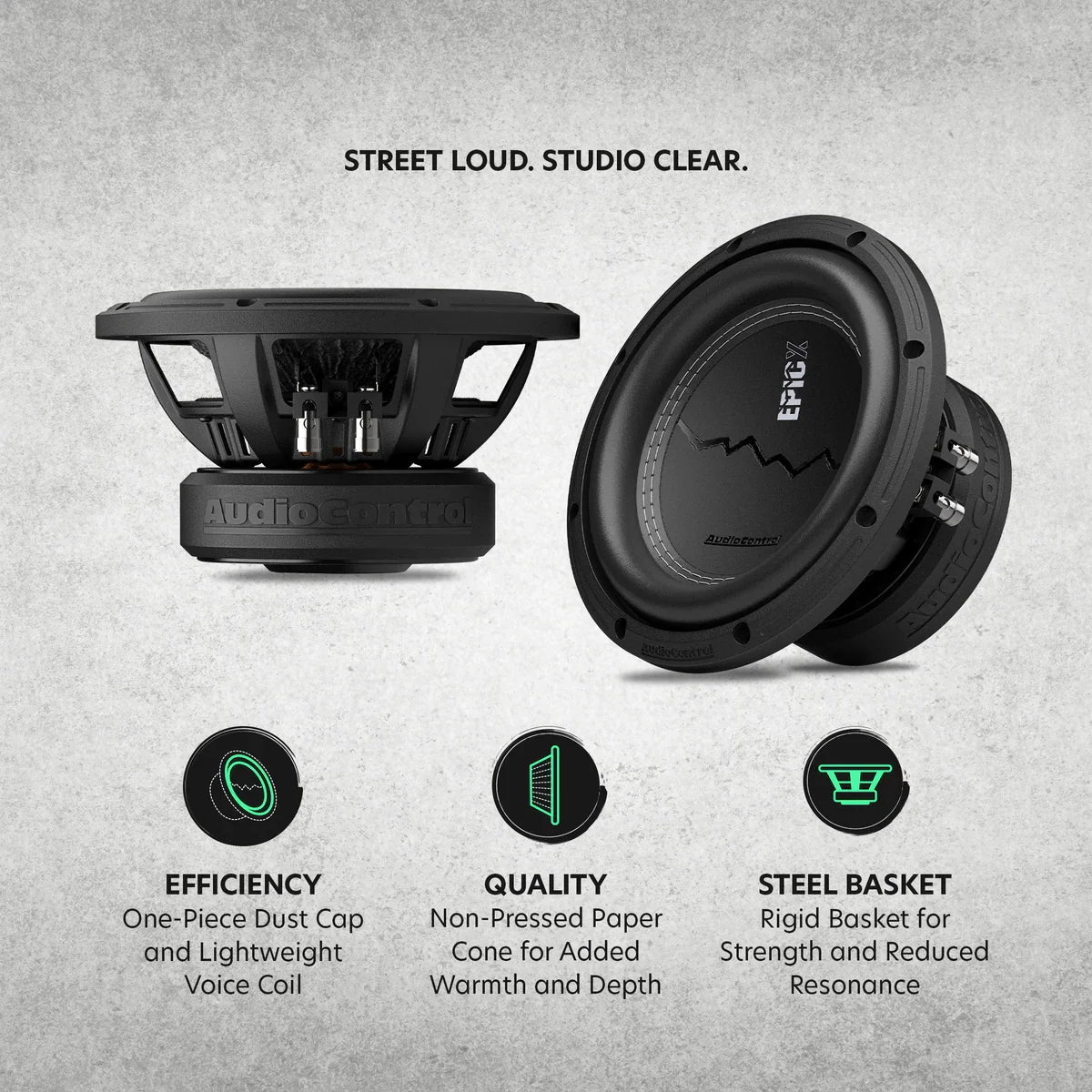 AudioControl EPICX 8 | 8" 400W RMS Subwoofer DVC AudioControl