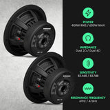 AudioControl EPICX 8 | 8" 400W RMS Subwoofer DVC AudioControl
