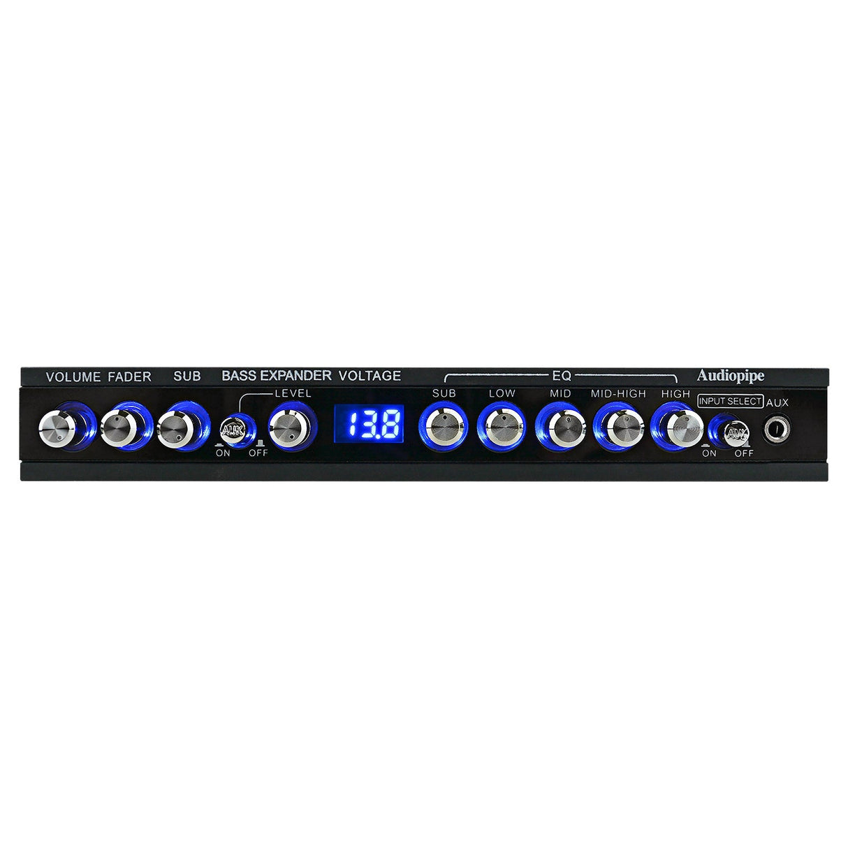 Audiopipe 5 Band Graphic Equalizer with 9 Volt RCA Output (EQ-515DXP) Audiopipe