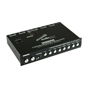 Audiopipe 7 Band Graphic Equalizer with Hi/Lo 9V Line Driver (EQ-710HL) Audiopipe