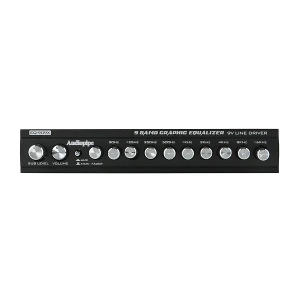 Audiopipe EQ-909X 9 Band Graphic Equalizer Audiopipe